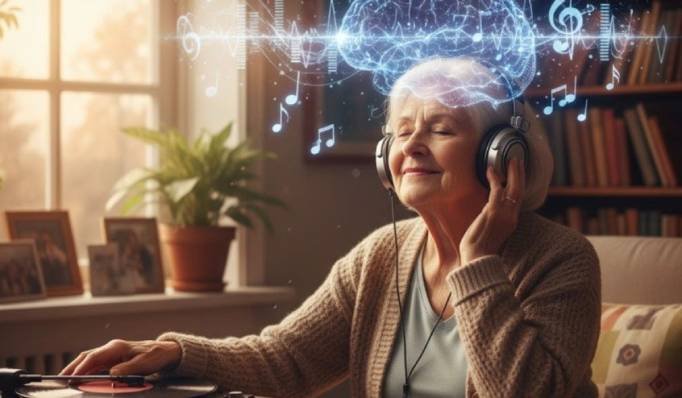 Explanation of how structured sound frequencies and guided audio sessions support brainwave activity and focused cognitive states