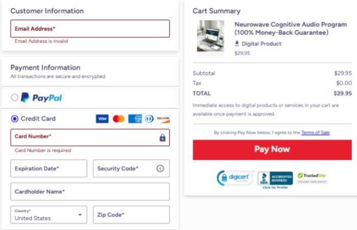 Secure and encrypted checkout system designed to protect personal and payment information during online transactions
